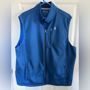Izod Men's Vibrant Blue Zip-Up Vest